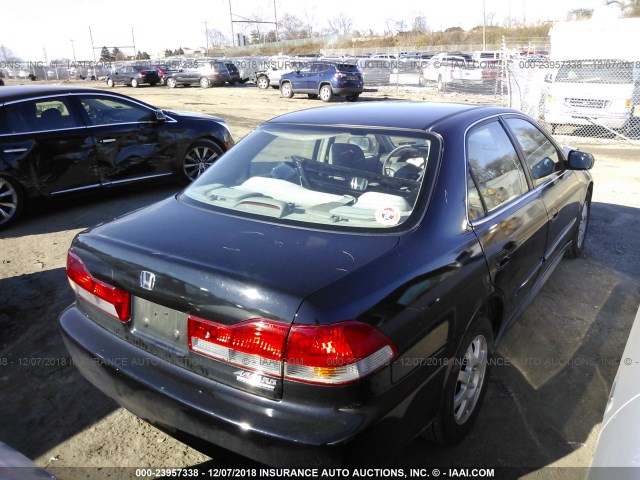 1HGCG66802A140511 - 2002 HONDA ACCORD EX/SE BLACK photo 4