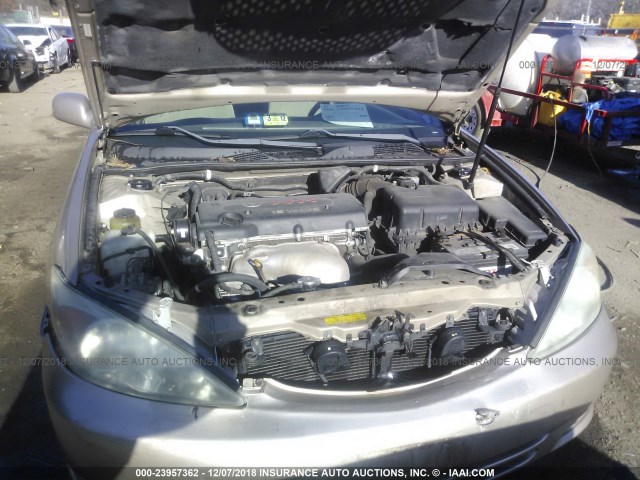 4T1BE32K53U140502 - 2003 TOYOTA CAMRY LE/XLE/SE GOLD photo 10