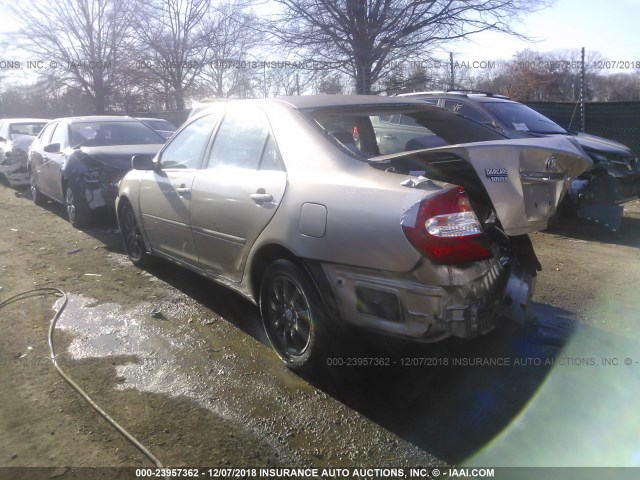 4T1BE32K53U140502 - 2003 TOYOTA CAMRY LE/XLE/SE GOLD photo 3