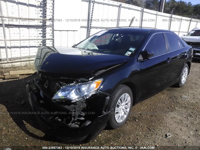 4T4BF1FK9CR184696 - 2012 TOYOTA CAMRY SE/LE/XLE BLACK photo 2