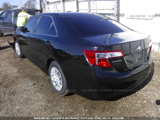 4T4BF1FK9CR184696 - 2012 TOYOTA CAMRY SE/LE/XLE BLACK photo 3