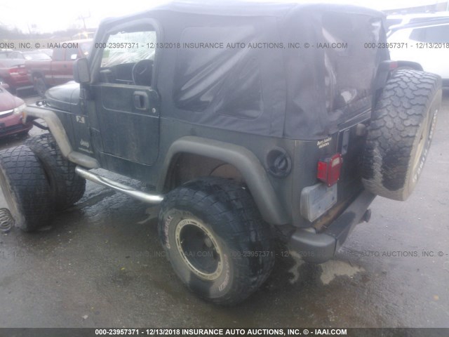 1J4FA39S54P729793 - 2004 JEEP WRANGLER X GREEN photo 3