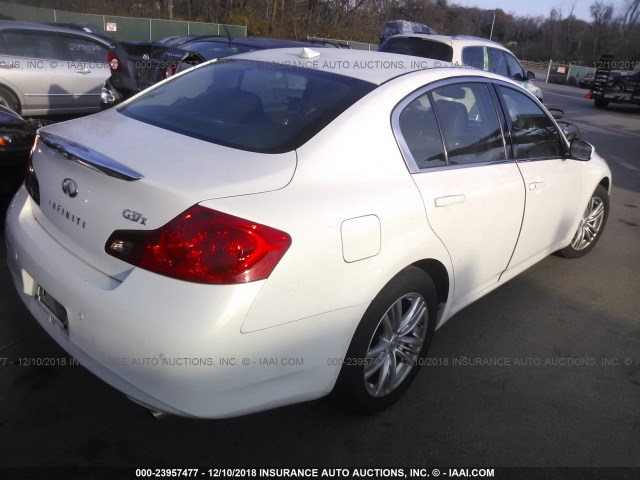 JN1CV6AR8CM972976 - 2012 INFINITI G37 WHITE photo 4