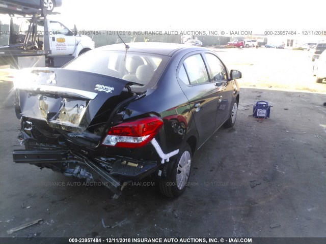 ML32F3FJ1JHF15431 - 2018 MITSUBISHI MIRAGE G4 ES Negro foto 4