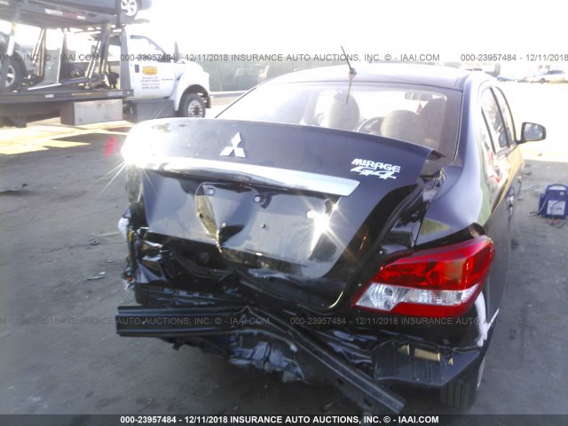 ML32F3FJ1JHF15431 - 2018 MITSUBISHI MIRAGE G4 ES Negro foto 6