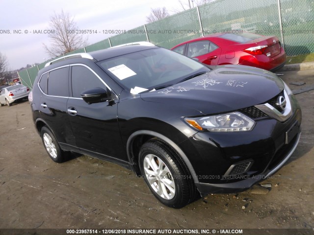 JN8AT2MT0GW005786 - 2016 NISSAN ROGUE S/SL/SV BLACK photo 1