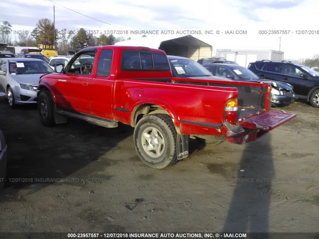 5TEWM72N73Z188066 - 2003 TOYOTA TACOMA XTRACAB RED photo 3