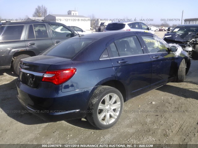 1C3CCBBB7DN583193 - 2013 CHRYSLER 200 TOURING BLUE photo 4