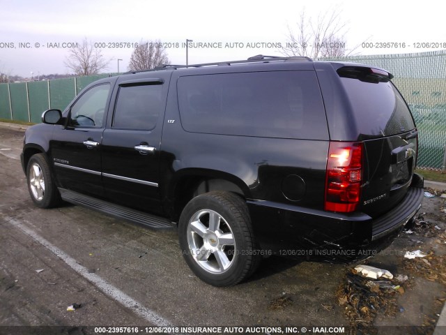 1GNUKKE37AR105164 - 2010 CHEVROLET SUBURBAN K1500 LTZ BLACK photo 3