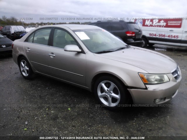 5NPEU46F87H217483 - 2007 HYUNDAI SONATA SE/LIMITED BEIGE photo 1