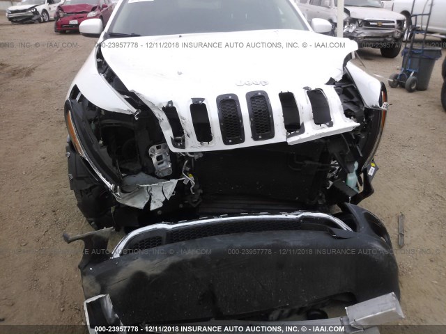 1C4PJMDS1FW710853 - 2015 JEEP CHEROKEE LIMITED WHITE photo 6