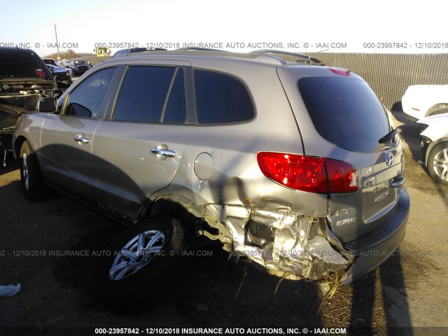 5NMSG13D57H116202 - 2007 HYUNDAI SANTA FE GLS GRAY photo 3