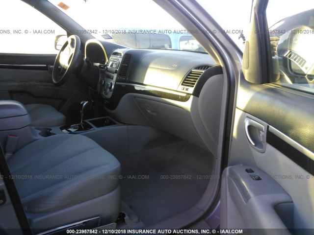 5NMSG13D57H116202 - 2007 HYUNDAI SANTA FE GLS GRAY photo 5