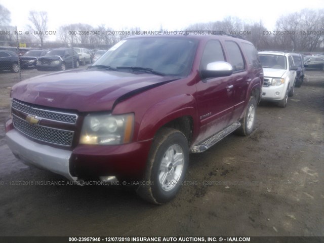 1GNFK13007R332930 - 2007 CHEVROLET TAHOE K1500 MAROON photo 2