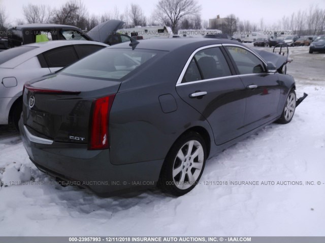 1G6AB5SXXD0147814 - 2013 CADILLAC ATS LUXURY GRAY photo 4