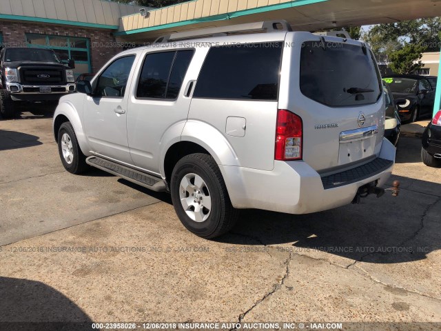 5N1AR1NNXCC635410 - 2012 NISSAN PATHFINDER S/LE/SE SILVER photo 3