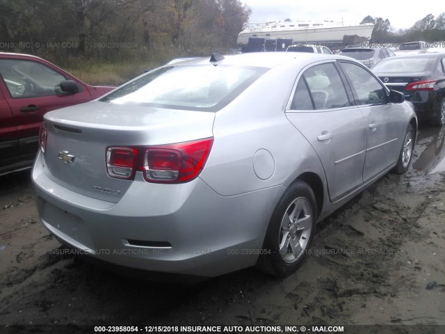 1G11B5SL0EF221291 - 2014 CHEVROLET MALIBU LS ვერცხლისფერი ფოტო 4