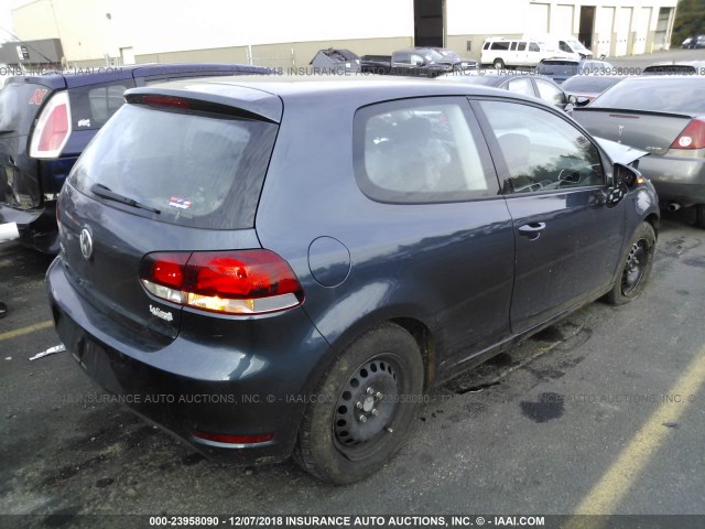 WVWAB7AJ0CW264559 - 2012 VOLKSWAGEN GOLF 蓝色 照片 4
