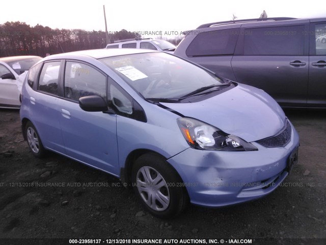 JHMGE8H22AC000097 - 2010 HONDA FIT Light Blue photo 1