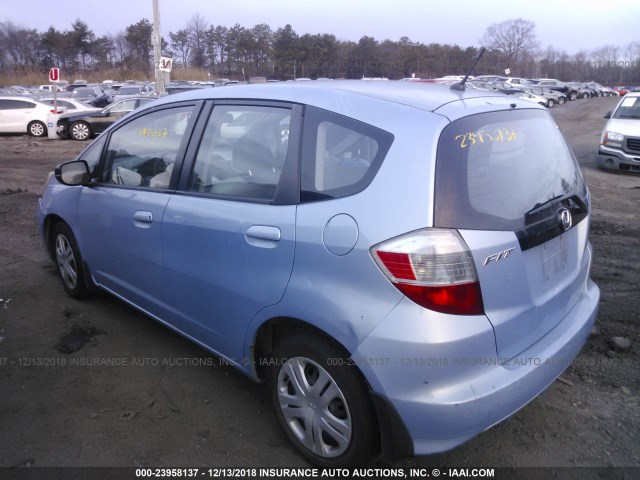 JHMGE8H22AC000097 - 2010 HONDA FIT Light Blue photo 3