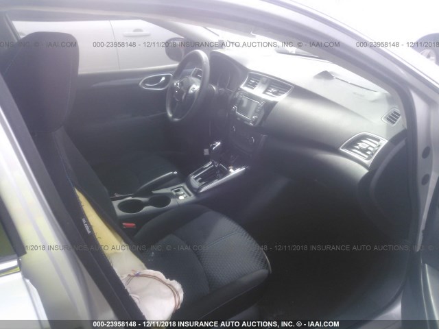 3N1AB7APXGY241120 - 2016 NISSAN SENTRA S/SV/SR/SL SILVER photo 5