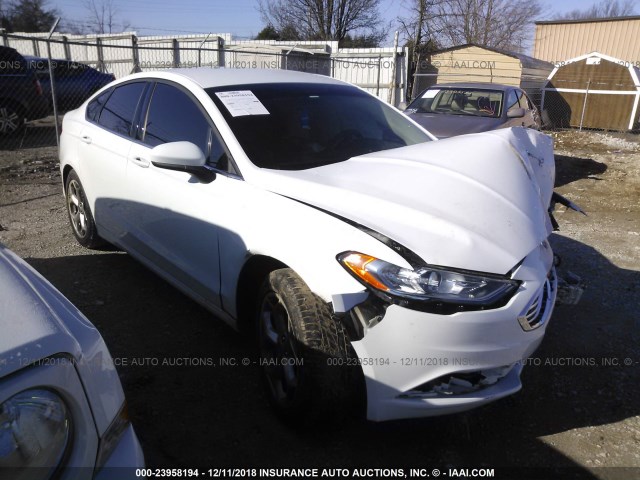 3FA6P0G79HR339463 - 2017 FORD FUSION S WHITE photo 1