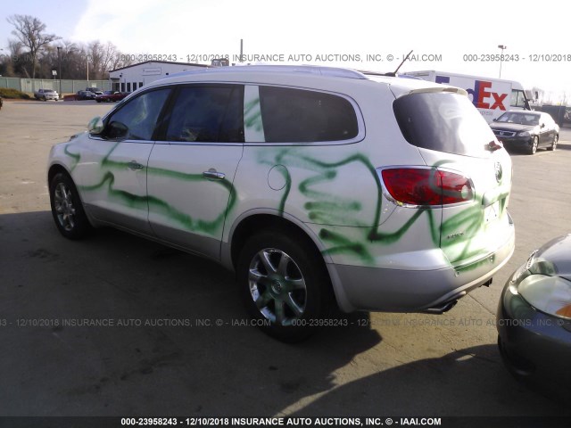 5GAEV23D99J119255 - 2009 BUICK ENCLAVE CXL WHITE photo 3