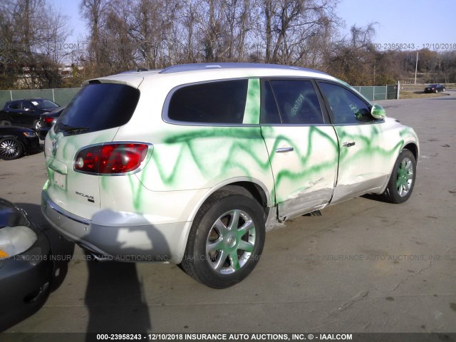 5GAEV23D99J119255 - 2009 BUICK ENCLAVE CXL WHITE photo 4