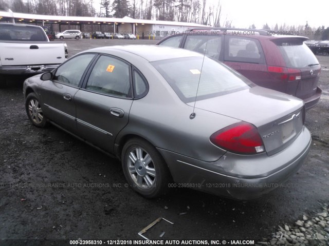 1FAFP56S93G117413 - 2003 FORD TAURUS SEL GRAY photo 3