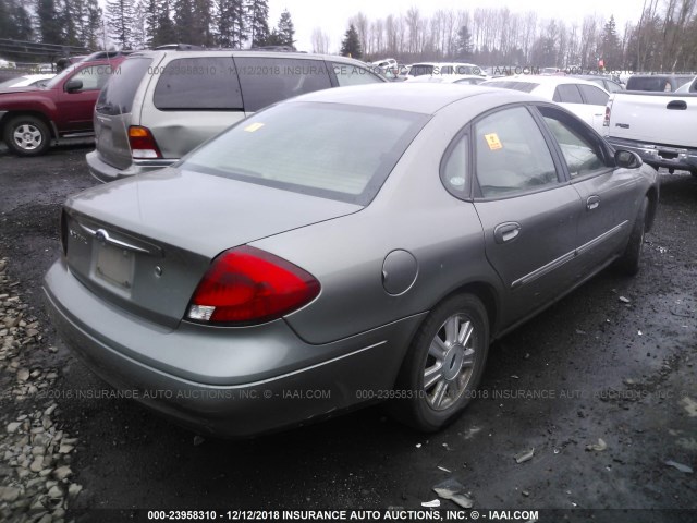 1FAFP56S93G117413 - 2003 FORD TAURUS SEL GRAY photo 4