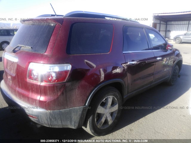 1GKER33D09J108710 - 2009 GMC ACADIA SLT-2 RED photo 4