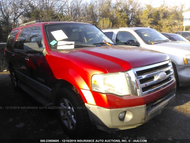 1FMFU15597LA46620 - 2007 FORD EXPEDITION XLT RED photo 1