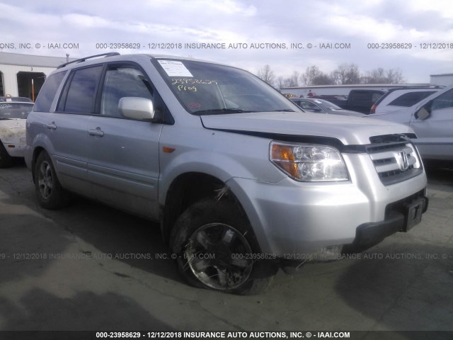 5FNYF28328B010991 - 2008 HONDA PILOT SE SILVER photo 1