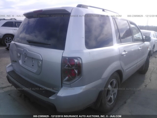 5FNYF28328B010991 - 2008 HONDA PILOT SE SILVER photo 6