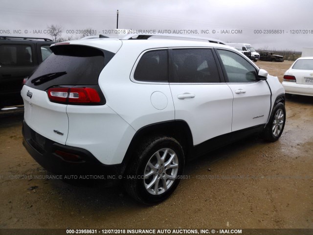 1C4PJLLB5JD537824 - 2018 JEEP CHEROKEE LATITUDE PLUS WHITE photo 4