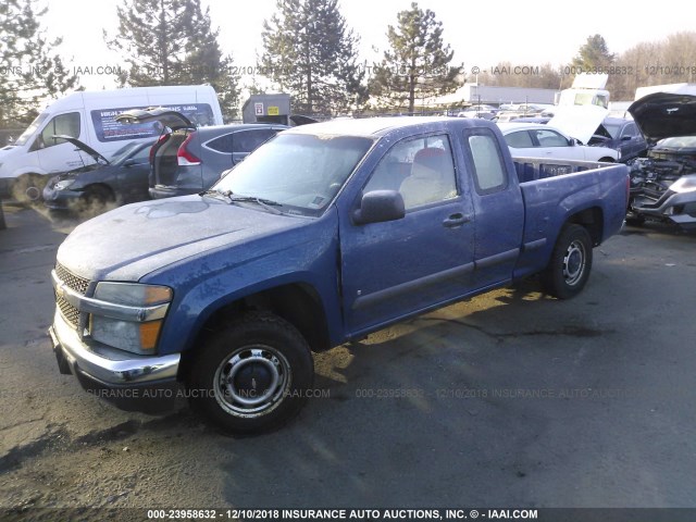 1GCCS198768194901 - 2006 CHEVROLET COLORADO BLUE photo 2