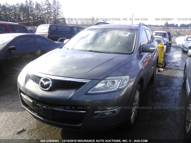 JM3TB38Y370121089 - 2007 MAZDA CX-9 GRAY photo 2