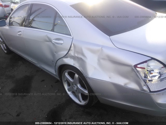 WDDNG71X07A071439 - 2007 MERCEDES-BENZ S 550 SILVER photo 6