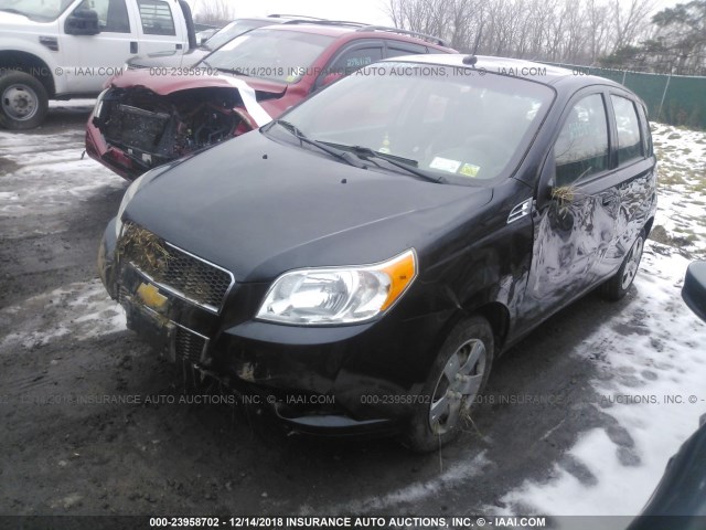 KL1TD6DE0AB096218 - 2010 CHEVROLET AVEO LS/LT Սև լուսանկար 2