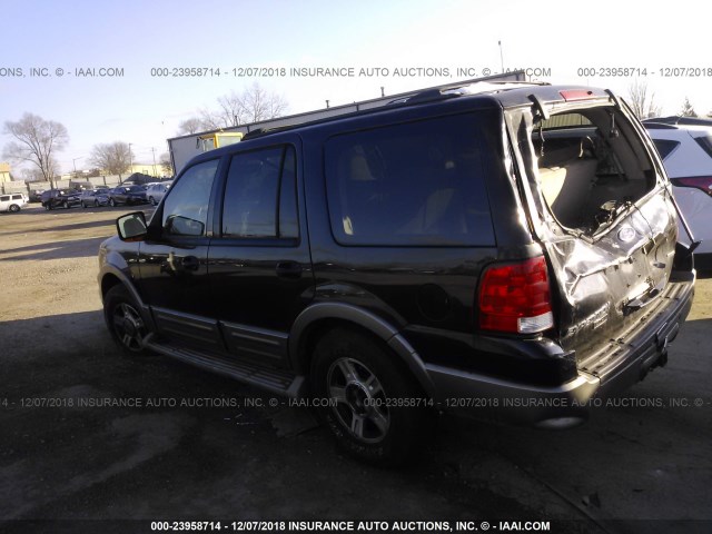 1FMFU18L04LA75168 - 2004 FORD EXPEDITION EDDIE BAUER BLACK photo 3