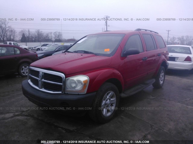 1D4HB38N94F231872 - 2004 DODGE DURANGO ST RED photo 2