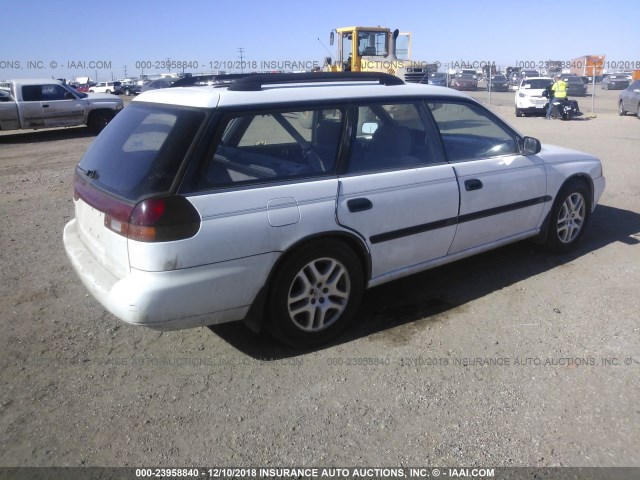 4S3BK6358S7329360 - 1995 SUBARU LEGACY L/OUTBACK WHITE photo 4