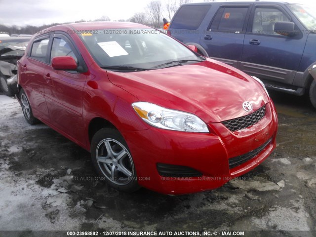 2T1KU4EE6AC464913 - 2010 TOYOTA COROLLA MATRIX  RED photo 1