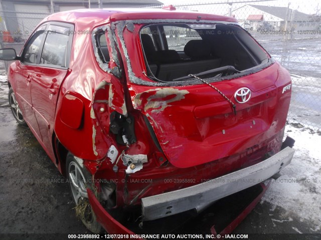 2T1KU4EE6AC464913 - 2010 TOYOTA COROLLA MATRIX  RED photo 6