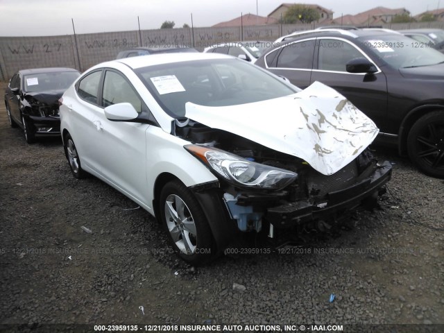 5NPDH4AE3DH391102 - 2013 HYUNDAI ELANTRA GLS/LIMITED WHITE photo 1