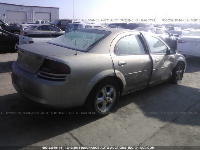 1B3EL46R64N320184 - 2004 DODGE STRATUS SXT GOLD photo 4