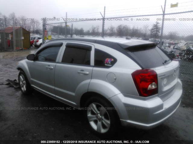 1B3CB3HA4BD262624 - 2011 DODGE CALIBER MAINSTREET SILVER photo 3