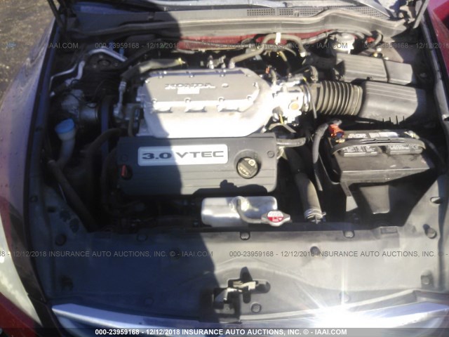 1HGCM66556A052767 - 2006 HONDA ACCORD EX MAROON photo 10