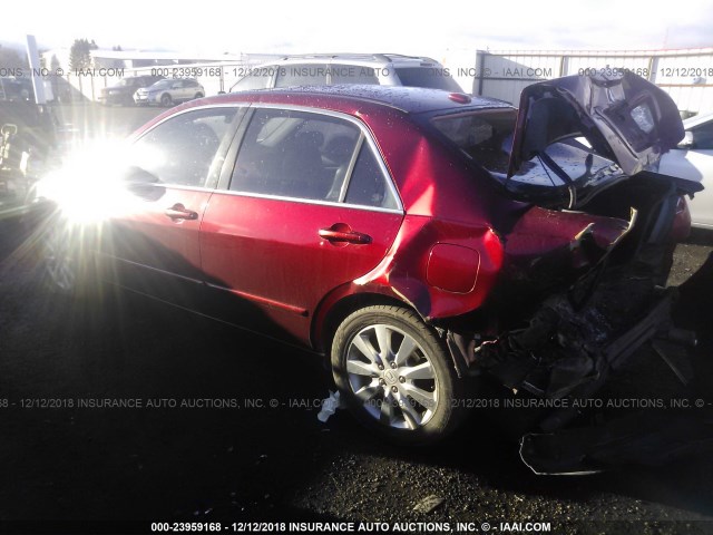 1HGCM66556A052767 - 2006 HONDA ACCORD EX MAROON photo 3