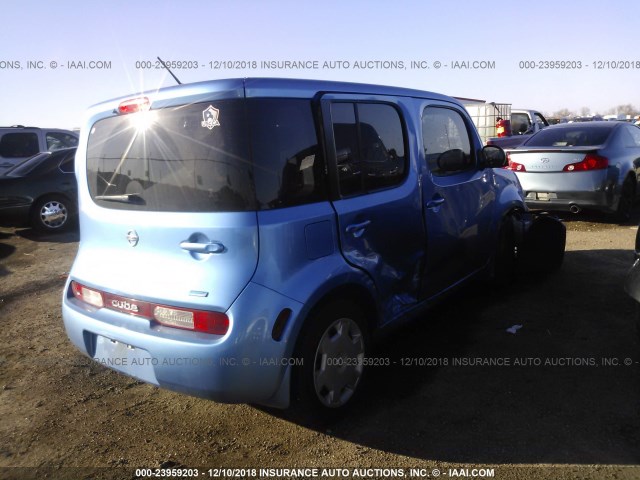 JN8AZ2KR0DT306092 - 2013 NISSAN CUBE S/SL BLUE photo 4